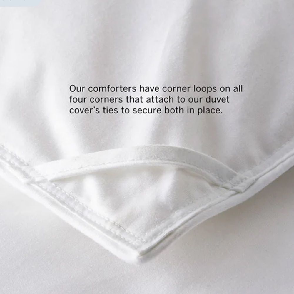 The Company Store LaCrosse Down Light Warmth Comforter, Queen in Navy Blue. New! - Picture 8 of 12